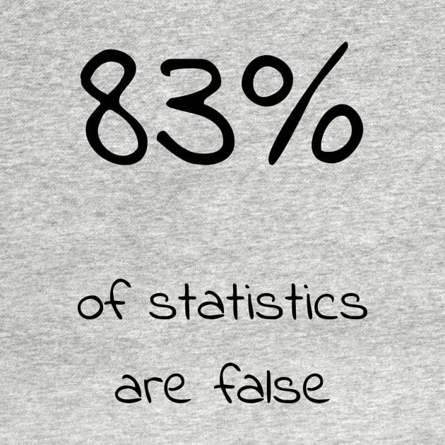 83% of statistics are false - Cyan by Uwaki